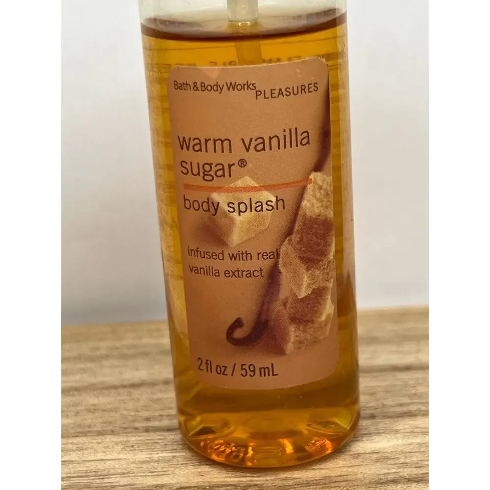 Bath & Body Works Pleasures Warm Vanilla Sugar Body Splash Spray 2 fl oz
